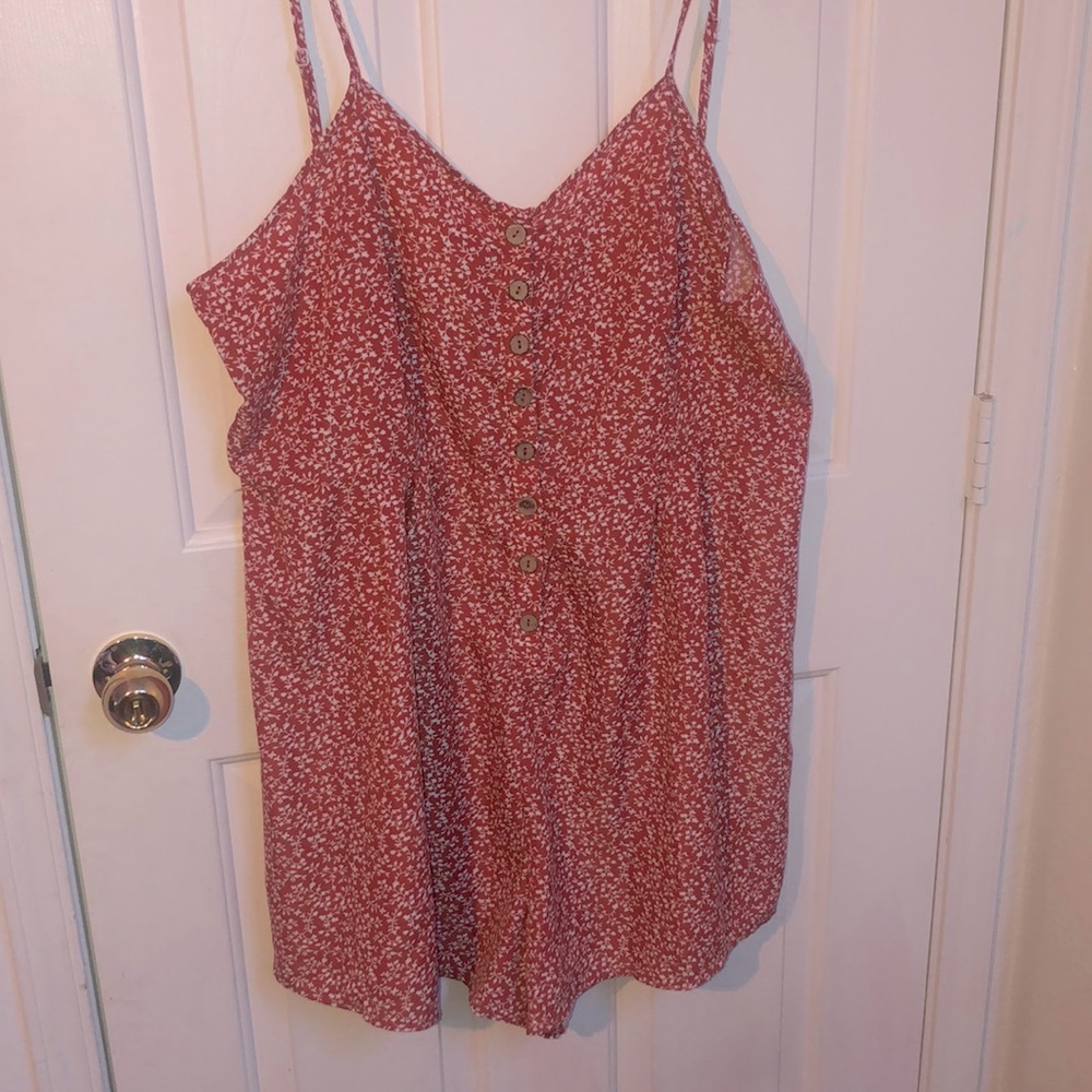 Plus Size Floral Romper